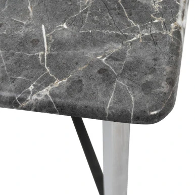 Paige Coffee Table - Black/Stainless Steel 3 Paige Coffee Table - Black/Stainless Steel - Image 3