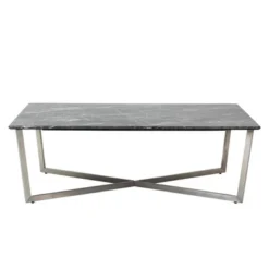Paige Coffee Table - Black/Stainless Steel 7 Paige Coffee Table - Black/Stainless Steel -Cozy Corner Shop 010126232 46160.1690296928.386.513
