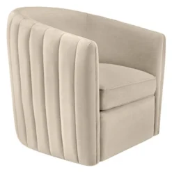 Aria Channeled Swivel Chair -Cozy Corner Shop 010658485 MAXWELL ALPACA 41850.1690275888.386.513