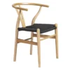 Tia Dining Chair Natural/Black - Set Of 2