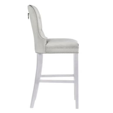 Charlotte Stool - High Gloss White 2 Charlotte Stool - High Gloss White - Image 2