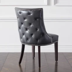 Versailles Leather Dining Chair - Espresso -Cozy Corner Shop 013598441 4 24394.1690272144.386.513