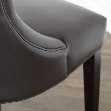 Nottingham Leather Dining Chair - Espresso 2 Nottingham Leather Dining Chair - Espresso - Image 2