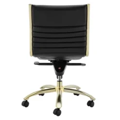 Darby Low Back Office Chair - Black/Brushed Gold -Cozy Corner Shop 603922981 5 19458.1690292089.386.513