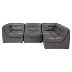 Convo Leather Sectional - 4 PC 17 Convo Leather Sectional - 4 PC -Cozy Corner Shop 999884004a 77474.1690275051.386.513