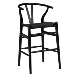 Tia Counter Stool - Black/Black