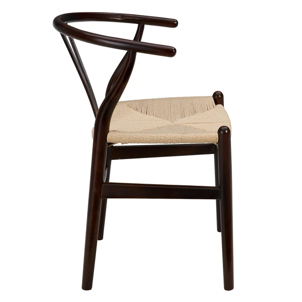 Tia Dining Chair Walnut/Natural - Set Of 2 4 Tia Dining Chair Walnut/Natural - Set Of 2 - Image 4