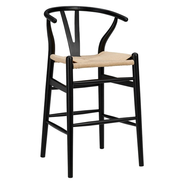 Tia Counter Stool - Black/Natural 1 Tia Counter Stool - Black/Natural