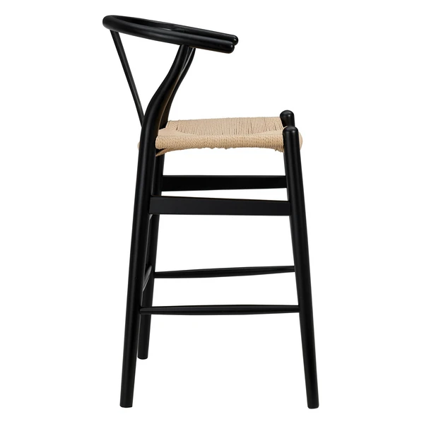 Tia Counter Stool - Black/Natural 3 Tia Counter Stool - Black/Natural - Image 3
