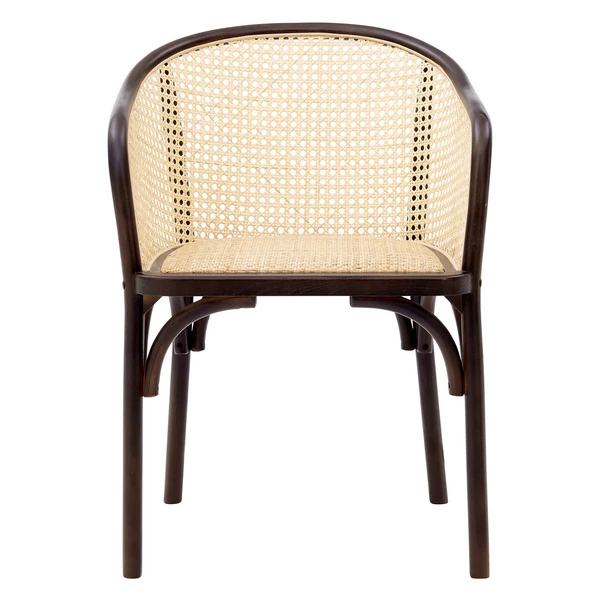 Flynn Armchair - Walnut/Rattan 2 Flynn Armchair - Walnut/Rattan - Image 2