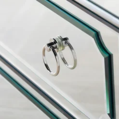 Simplicity Mirrored 5 Drawer Tall Chest -Cozy Corner Shop webimage 014209993 DTL2