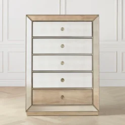 Omni Mirrored 5 Drawer Chest