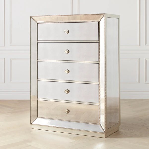 Omni Mirrored 5 Drawer Chest 2 Omni Mirrored 5 Drawer Chest - Image 2