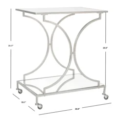 Arden Bar Cart - Silver -Cozy Corner Shop webimage 070126098 DIM