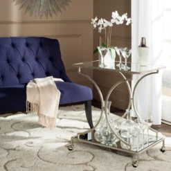 Arden Bar Cart - Silver -Cozy Corner Shop webimage 070126098 RV