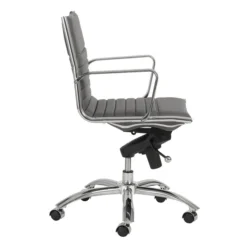 Darby Low Back Office Chair - Grey -Cozy Corner Shop webimage 120102135 2 jpg