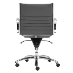 Darby Low Back Office Chair - Grey -Cozy Corner Shop webimage 120102135 4 jpg