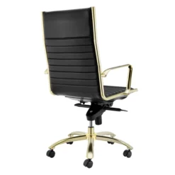 Darby High Back Office Chair - Black/Gold -Cozy Corner Shop webimage 120121155 3 jpg