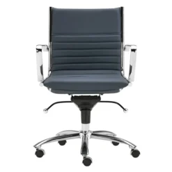 Darby Low Back Office Chair - Blue -Cozy Corner Shop webimage 120152072 2 jpg