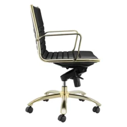 Darby Low Back Office Chair - Black/Gold -Cozy Corner Shop webimage 120171407 3 jpg