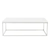 Cory Rectangle Coffee Table - White/Silver