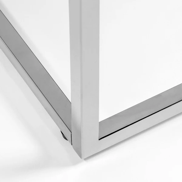 Cory Rectangle Coffee Table - White/Silver 6 Cory Rectangle Coffee Table - White/Silver - Image 6