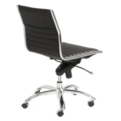 Darby Low Back Office Chair - Black/Chrome -Cozy Corner Shop webimage 603762472 3 jpg