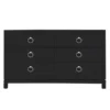 Artisan 6 Drawer Dresser - Black/Silver
