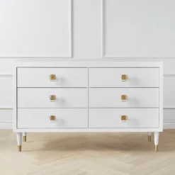 Uptown 6 Drawer Dresser - White