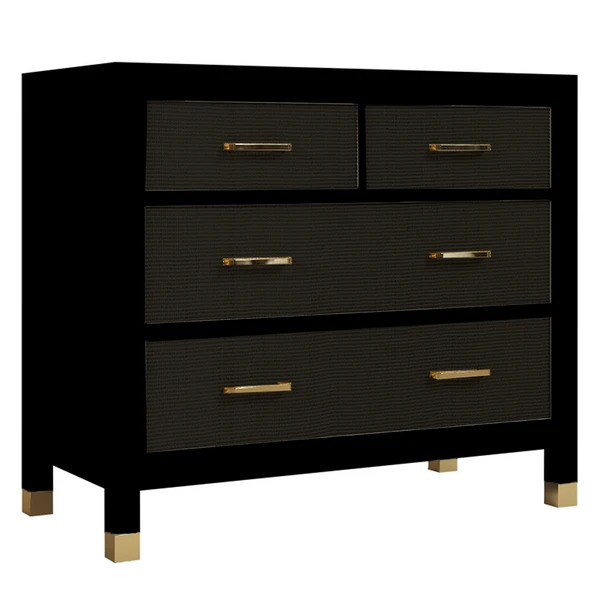 Monterey 4 Drawer Dresser - Black 1 Monterey 4 Drawer Dresser - Black