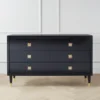Uptown 6 Drawer Dresser - Black